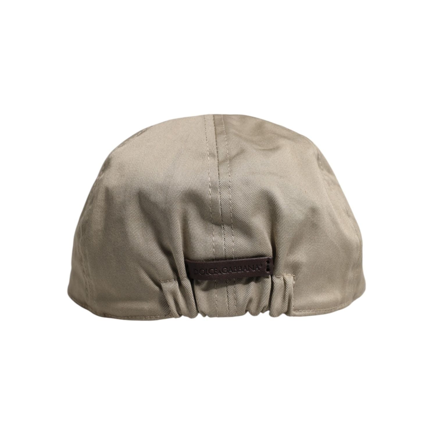 Dolce & Gabbana Beige Cotton Newsboy Capello Cabbie Hat