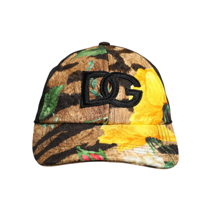 Dolce & Gabbana Multicolor DG Logo Patch 6 Panels Baseball Cap Dolce & Gabbana