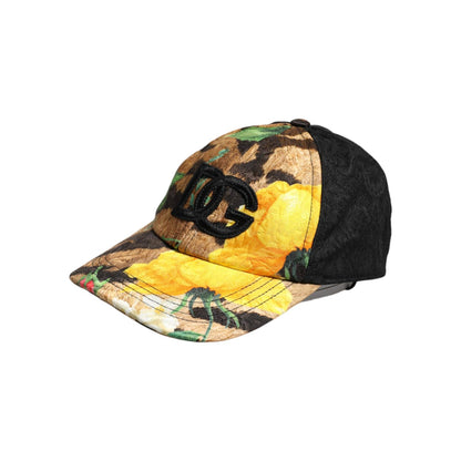 Dolce & Gabbana Multicolor DG Logo Patch 6 Panels Baseball Cap Dolce & Gabbana