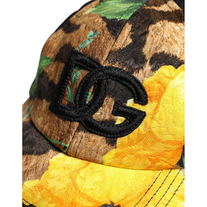 Dolce & Gabbana Multicolor DG Logo Patch 6 Panels Baseball Cap Dolce & Gabbana