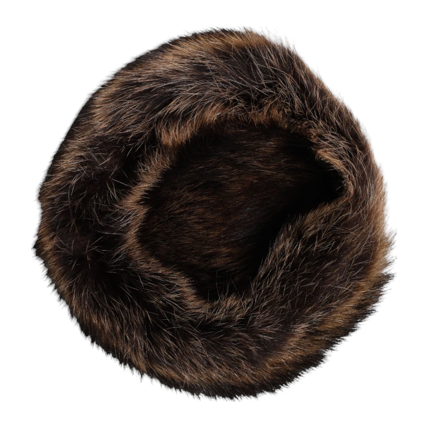 Dolce & Gabbana Brown Fur Women Bucket Hat Dolce & Gabbana