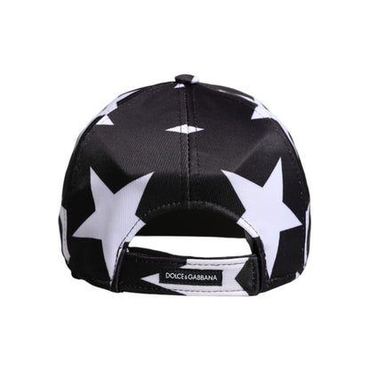 Dolce & Gabbana Black Star Print Polyester Baseball Cap Dolce & Gabbana