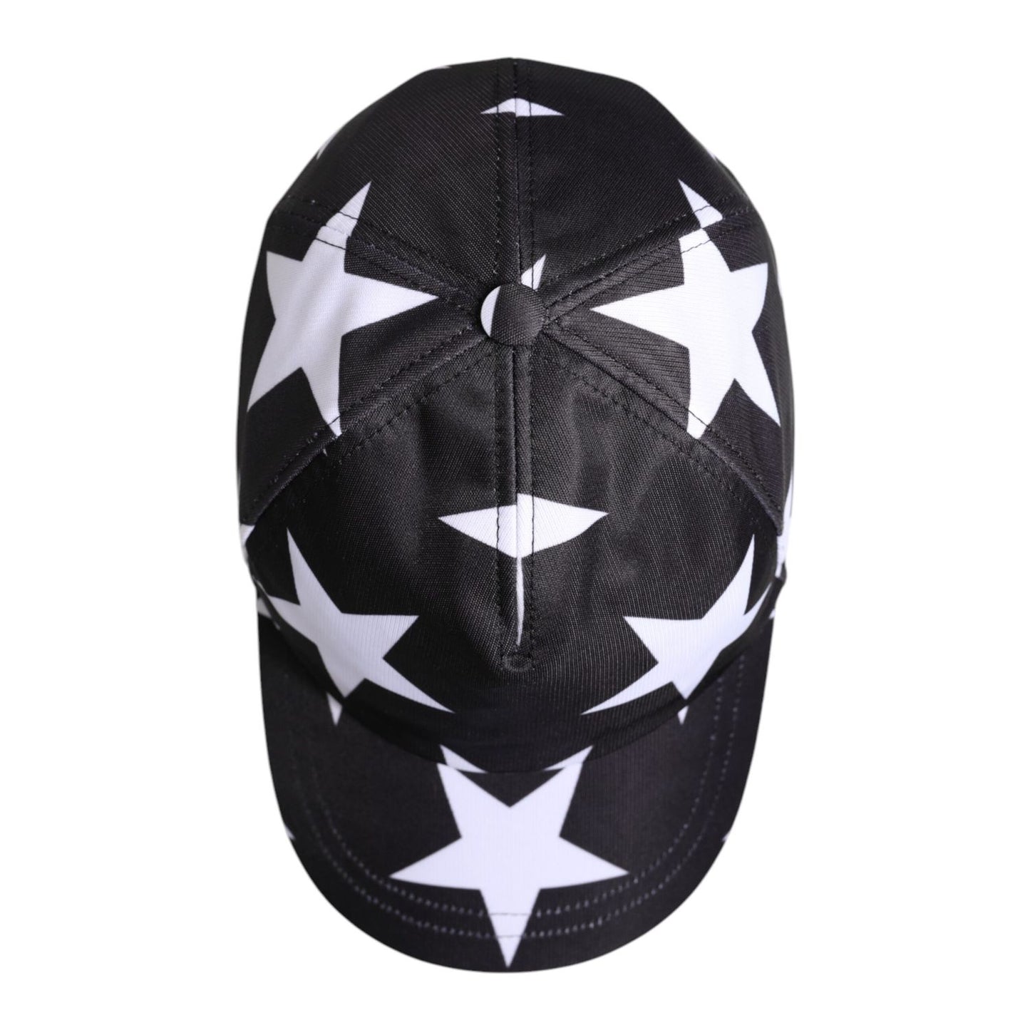 Dolce & Gabbana Black Star Print Polyester Baseball Cap Dolce & Gabbana
