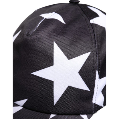 Dolce & Gabbana Black Star Print Polyester Baseball Cap Dolce & Gabbana