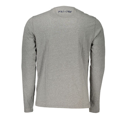 La Martina Gray Cotton T-Shirt