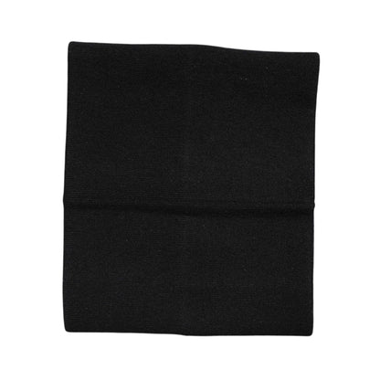 Dolce & Gabbana Black Cashmere Knitted Neck Warmer Foulard Scarf Dolce & Gabbana