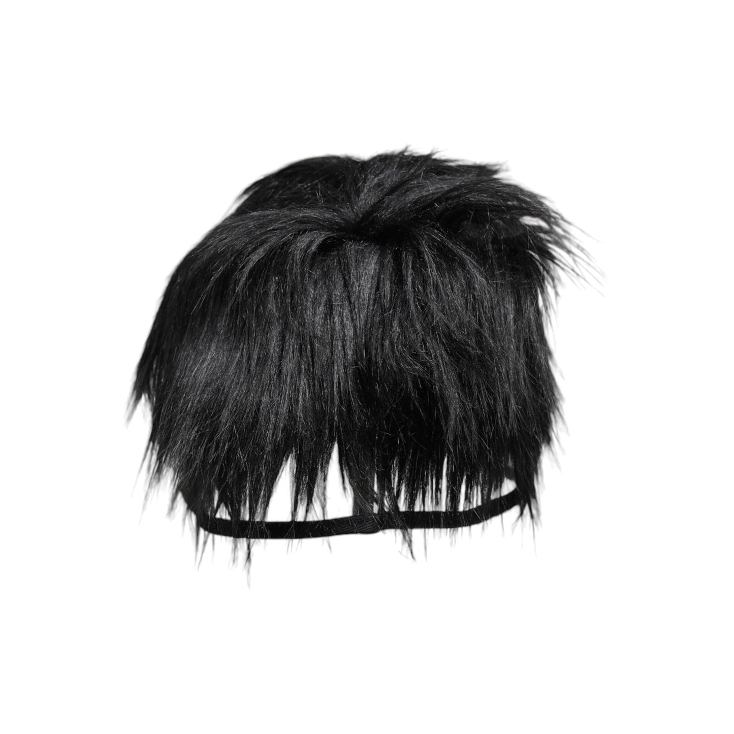 Dolce & Gabbana Black Faux Fur Bucket Hat Dolce & Gabbana