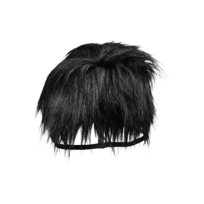 Dolce & Gabbana Black Faux Fur Bucket Hat Dolce & Gabbana