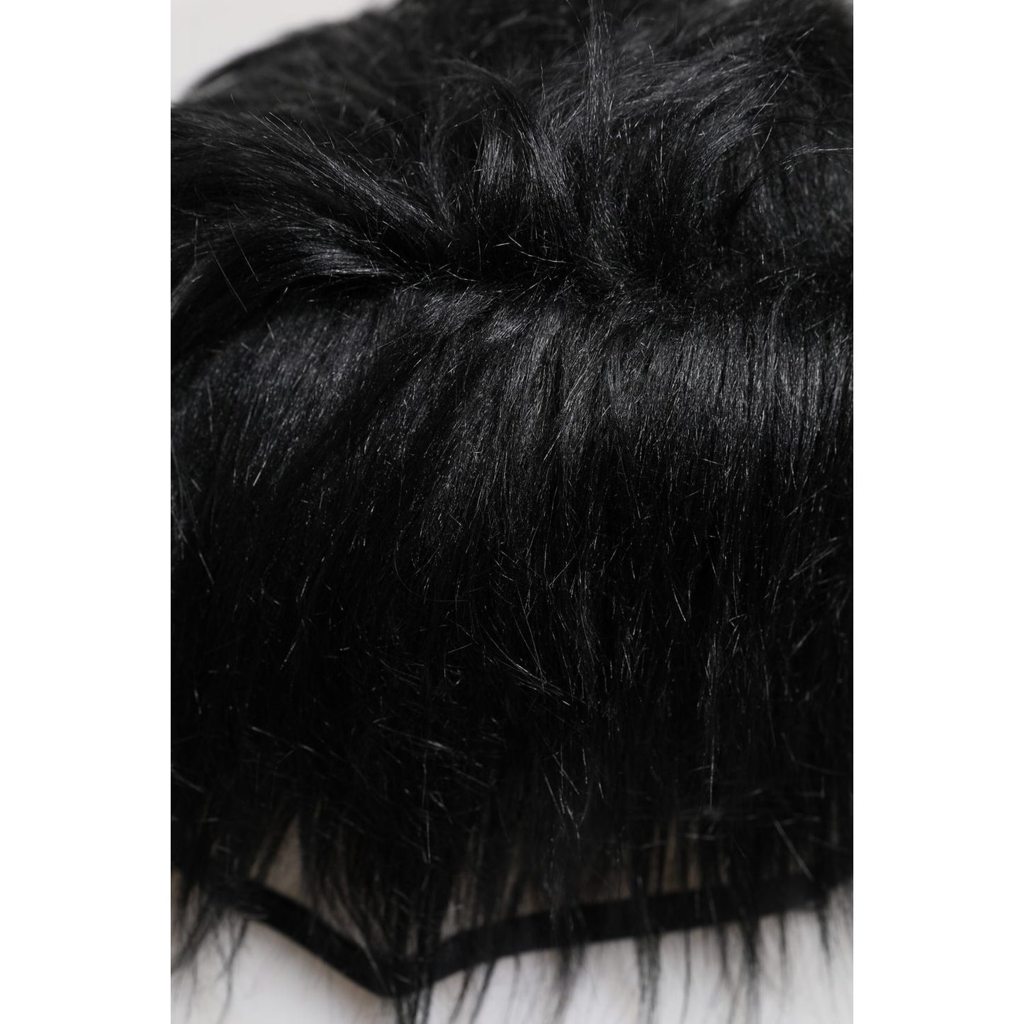 Dolce & Gabbana Black Faux Fur Bucket Hat Dolce & Gabbana