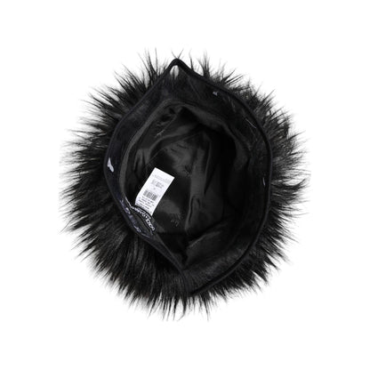 Dolce & Gabbana Black Faux Fur Bucket Hat Dolce & Gabbana