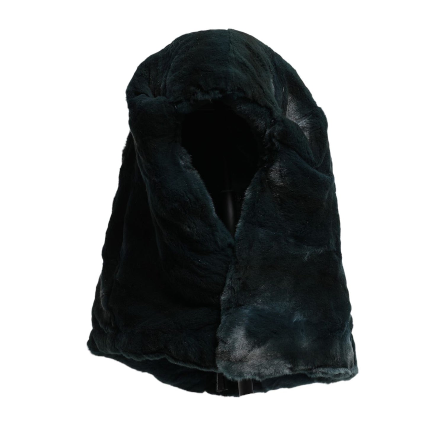 Dolce & Gabbana Black Weasel Fur Womens Beanie Hat Dolce & Gabbana