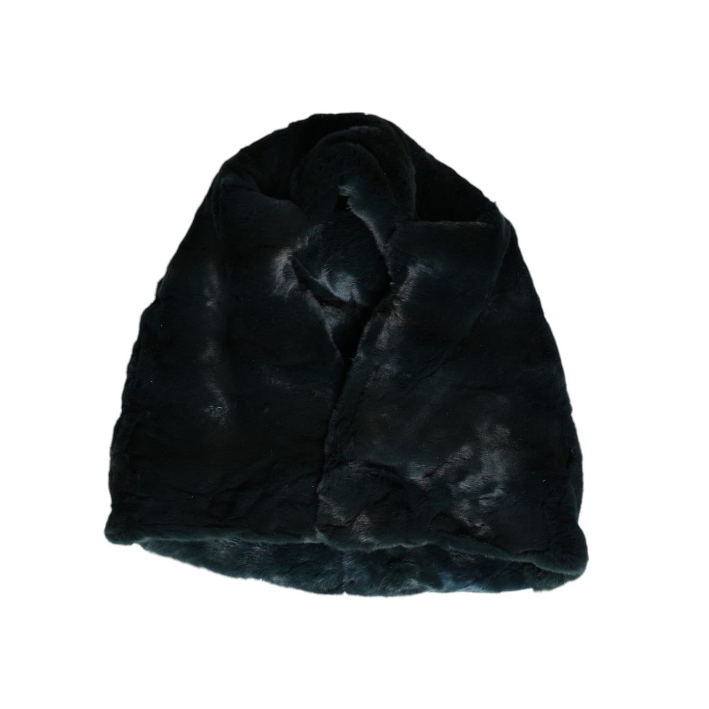Dolce & Gabbana Black Weasel Fur Womens Beanie Hat Dolce & Gabbana