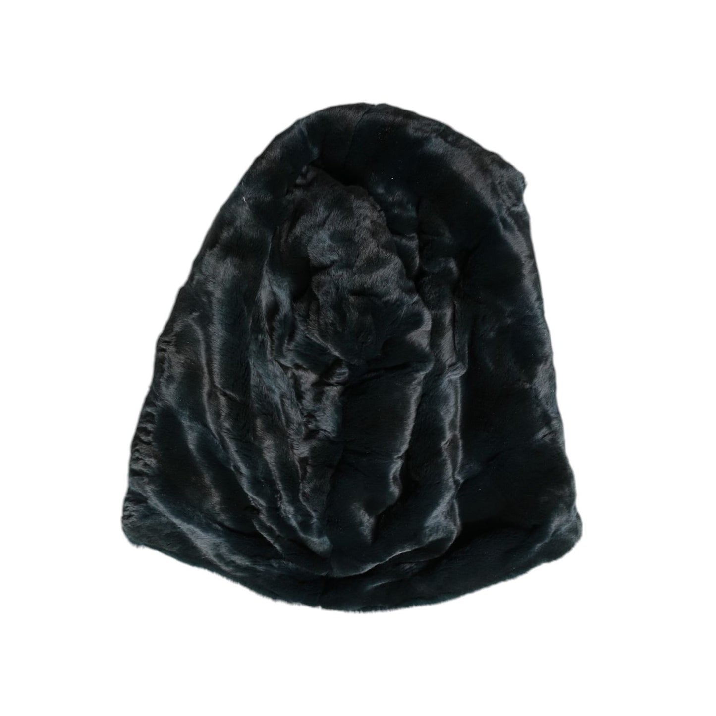 Dolce & Gabbana Black Weasel Fur Womens Beanie Hat Dolce & Gabbana
