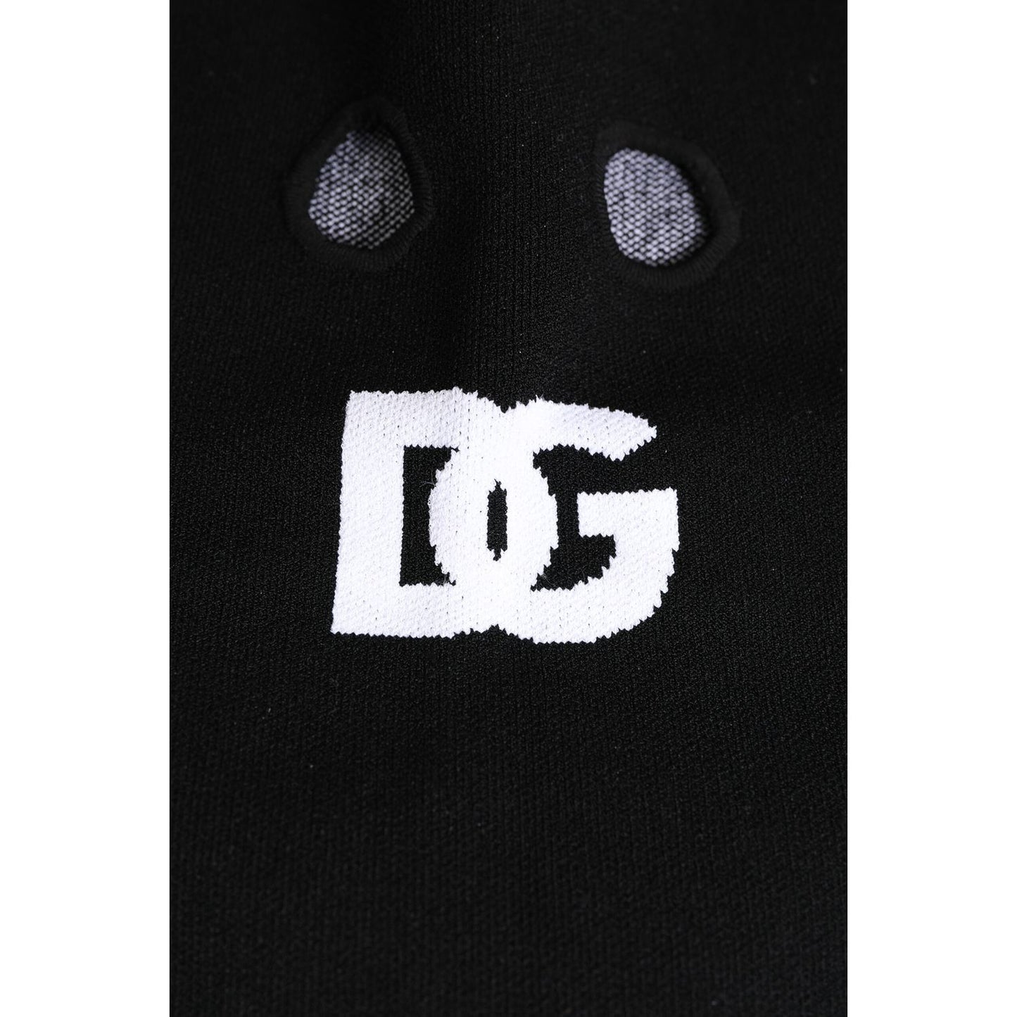 Dolce & Gabbana Black Cashmere Knitted Ski Mask Balaclava Hat