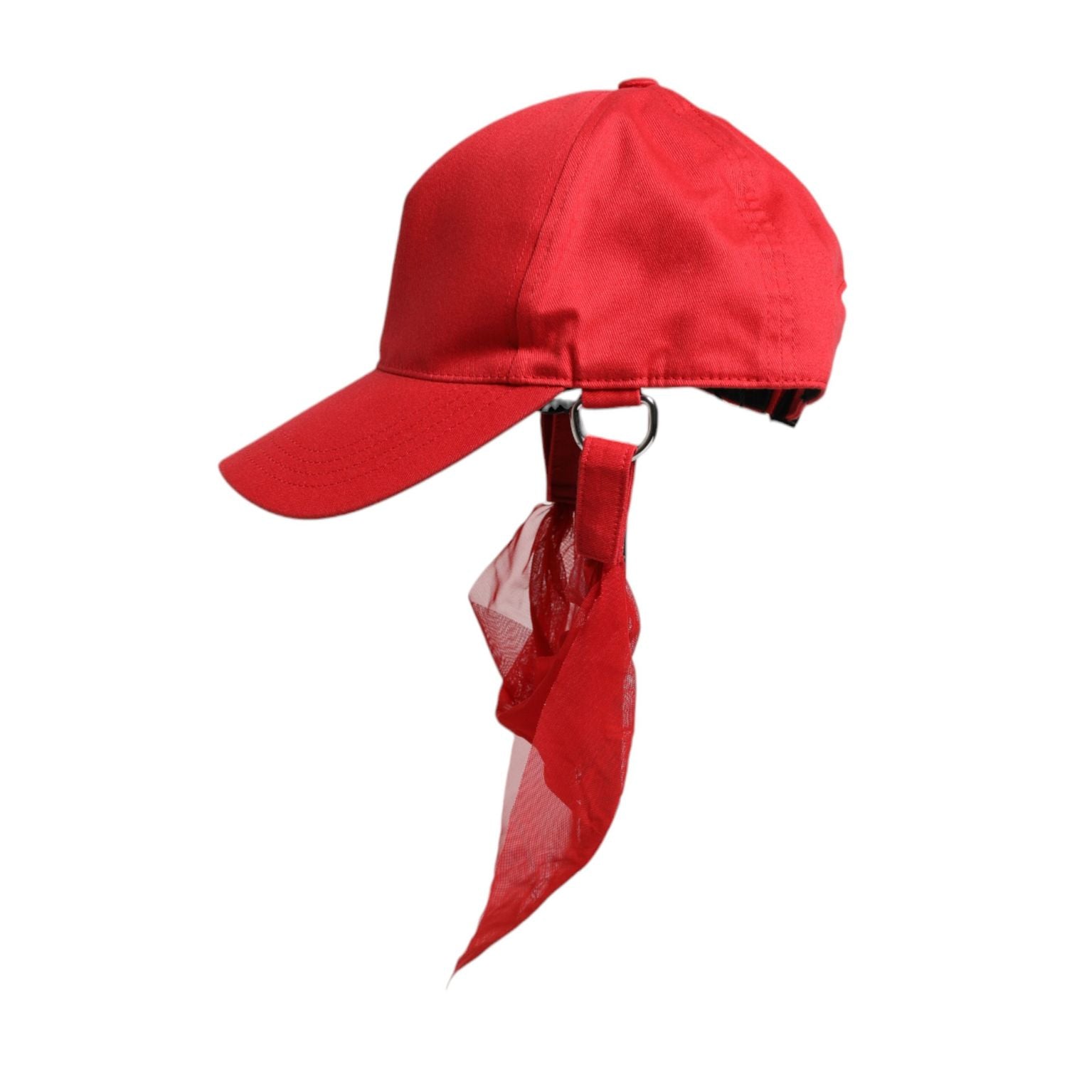 Dolce & Gabbana Red Cotton 6 Panels Women Baseball Cap