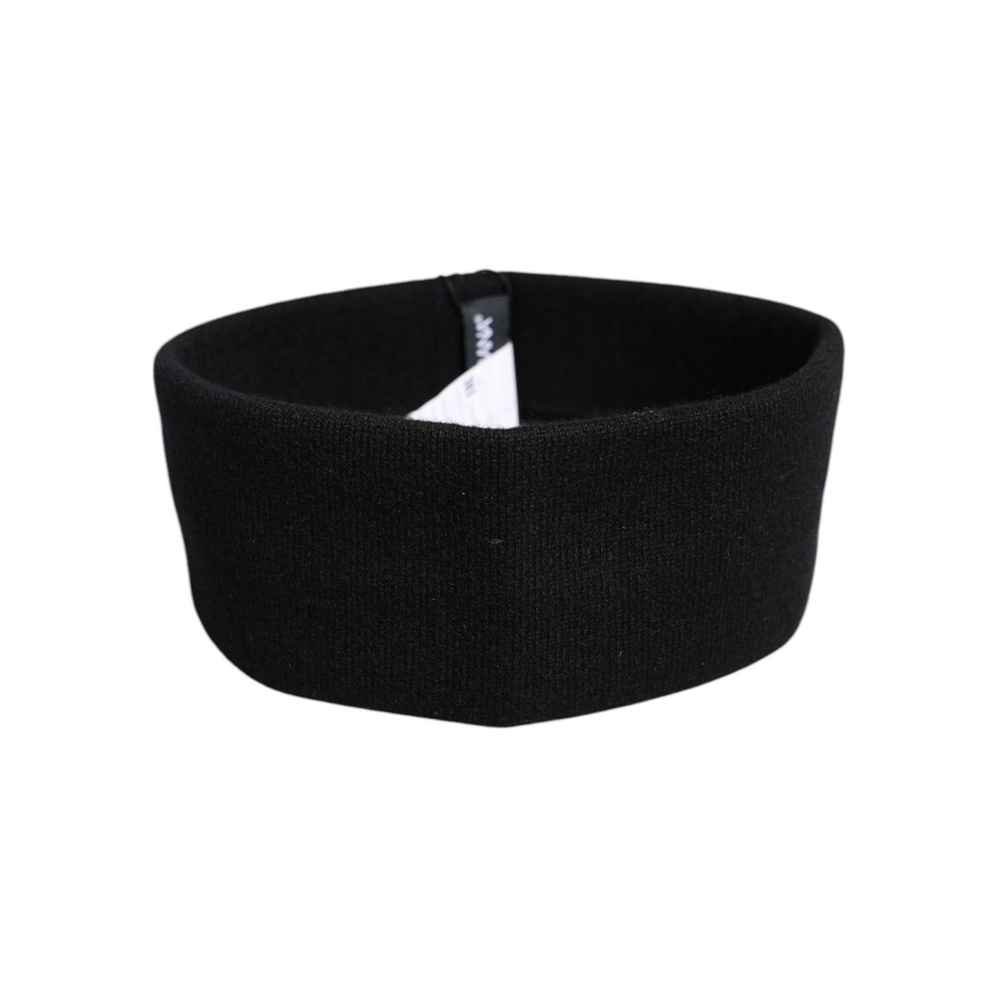 Dolce & Gabbana Black Cashmere Knitted Women Head Band Hat