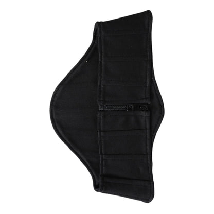 Dolce & Gabbana Black Cotton Waist Tuxedo Belt Cummerbund Dolce & Gabbana