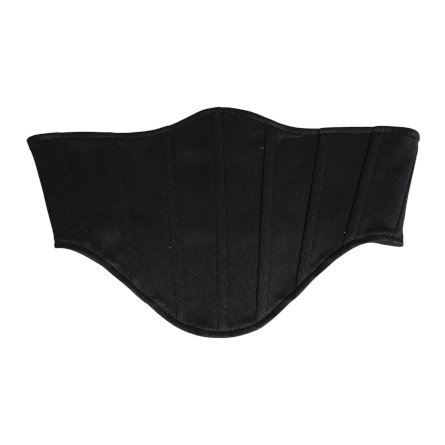 Dolce & Gabbana Black Cotton Waist Tuxedo Belt Cummerbund Dolce & Gabbana