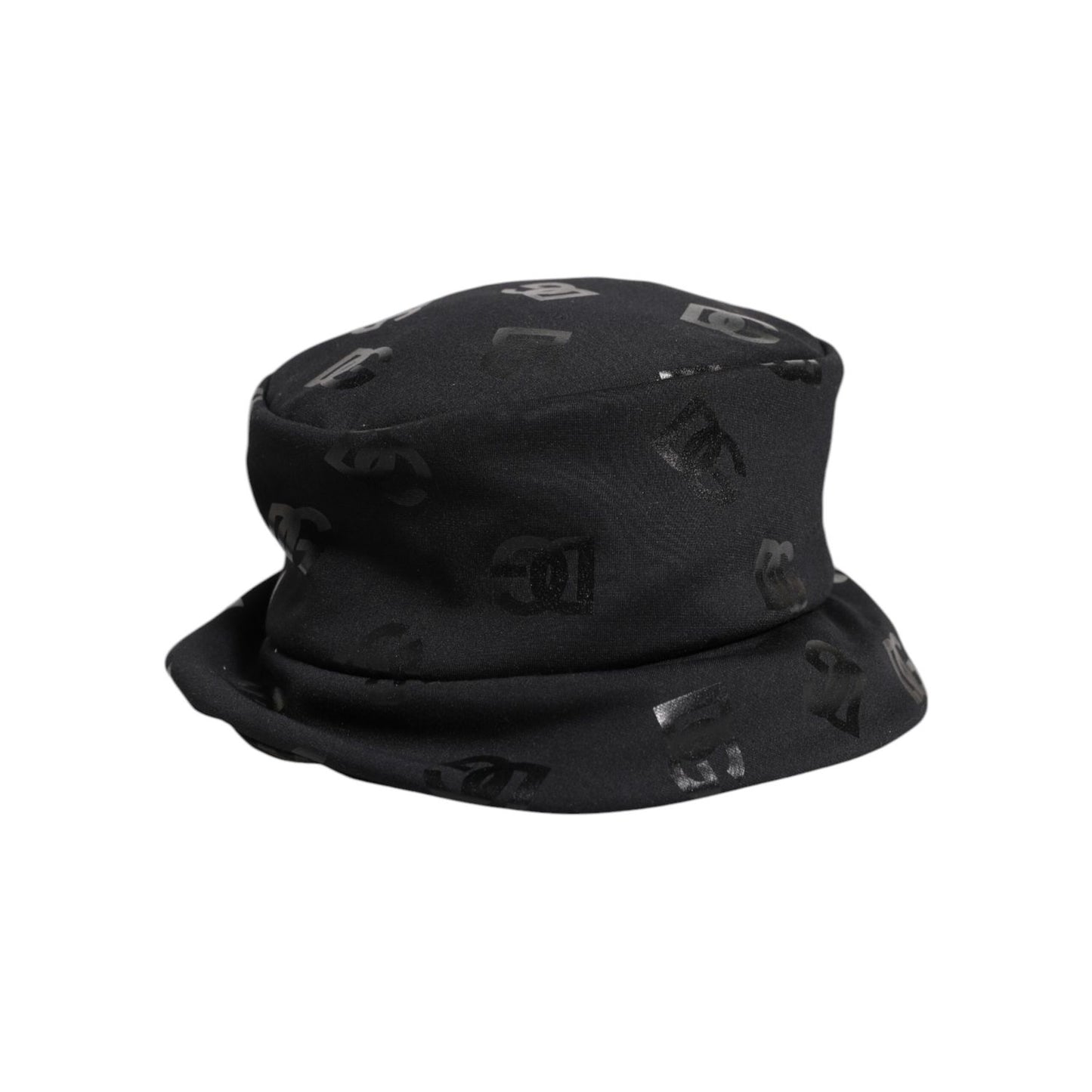 Dolce & Gabbana Black DG Monogram Polyester Jacquard Bucket Hat Dolce & Gabbana