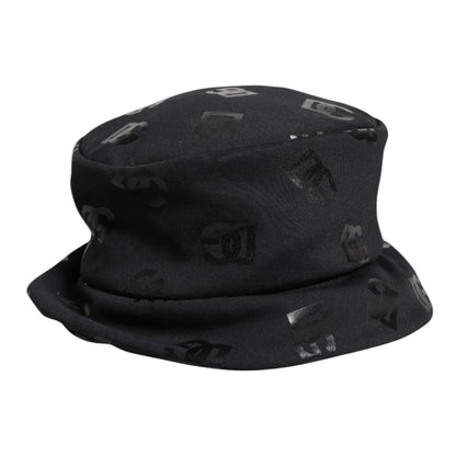 Dolce & Gabbana Black DG Monogram Polyester Jacquard Bucket Hat Dolce & Gabbana