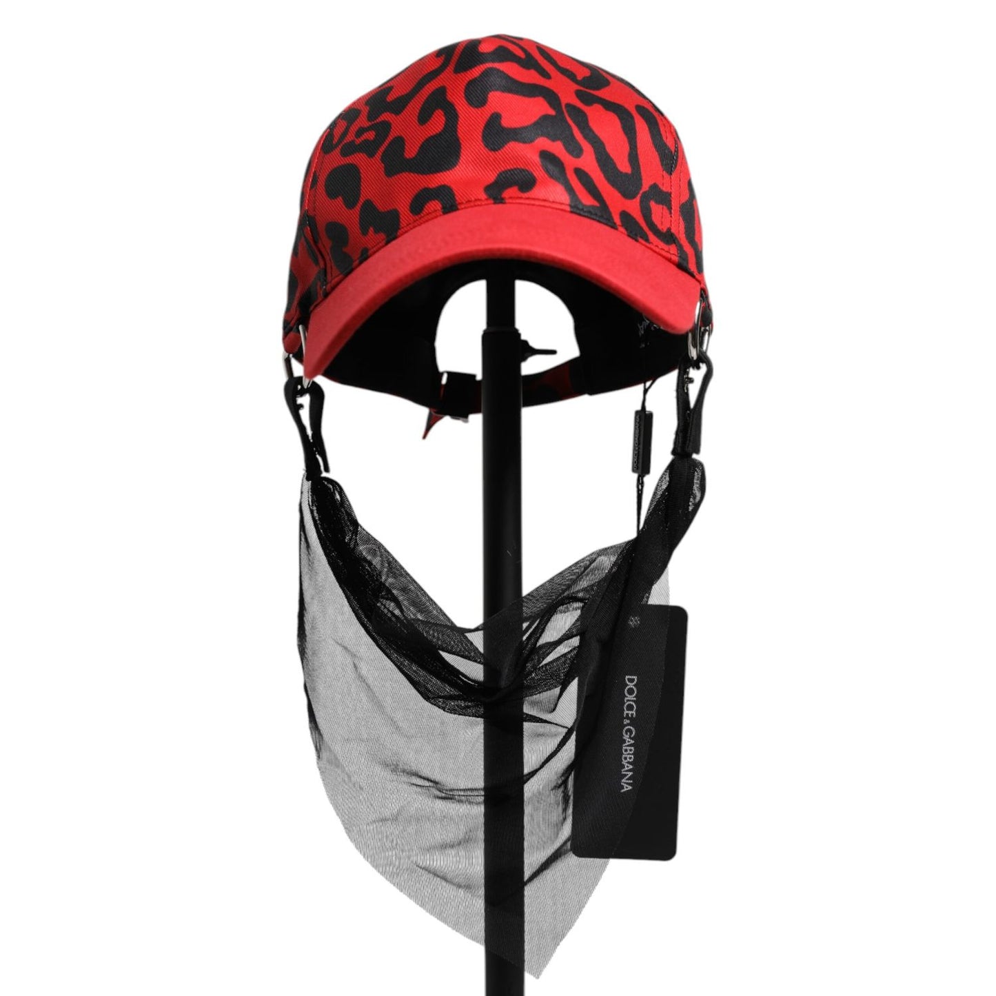 Dolce & Gabbana Red Cotton 6 Panels Women Baseball Cap Dolce & Gabbana