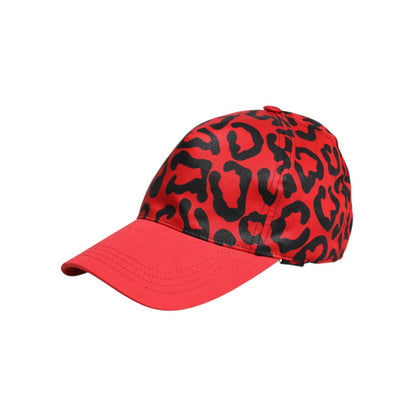 Dolce & Gabbana Red Cotton 6 Panels Women Baseball Cap Dolce & Gabbana