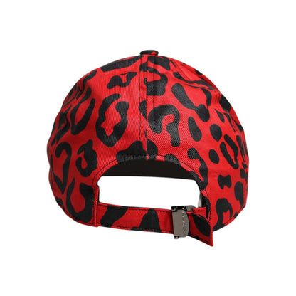 Dolce & Gabbana Red Cotton 6 Panels Women Baseball Cap Dolce & Gabbana