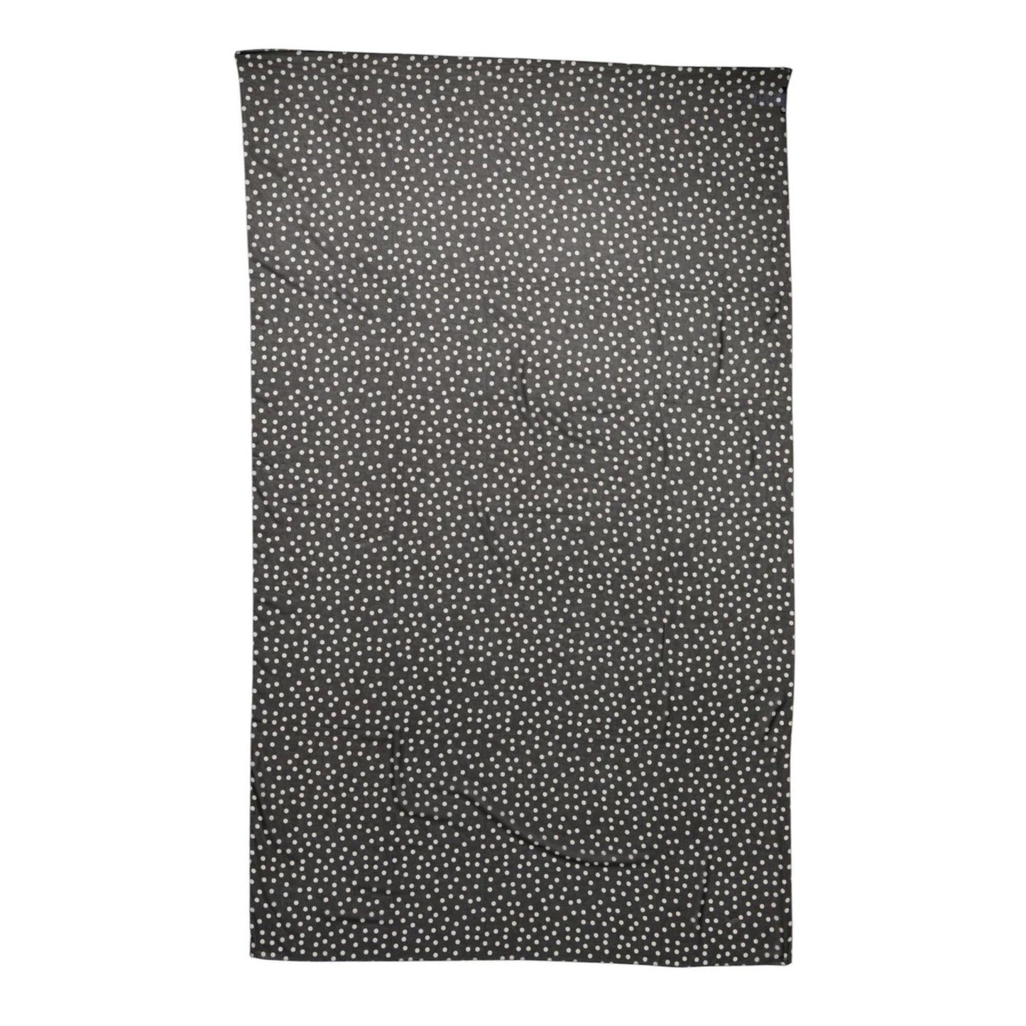 Dolce & Gabbana Black Polka Dots Polyester Wrap Shawl Scarf Dolce & Gabbana