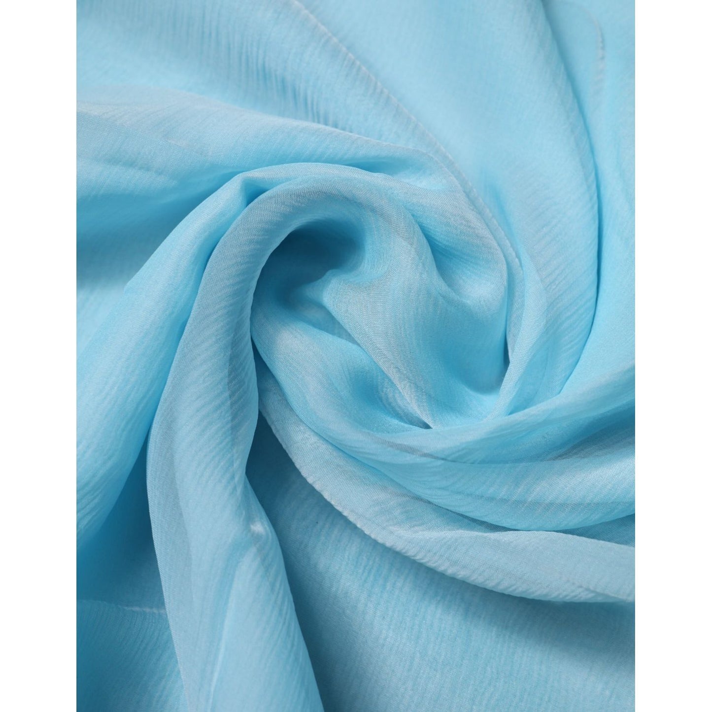 Dolce & Gabbana Light Blue Silk Rectangle Wrap Shawl Scarf Dolce & Gabbana