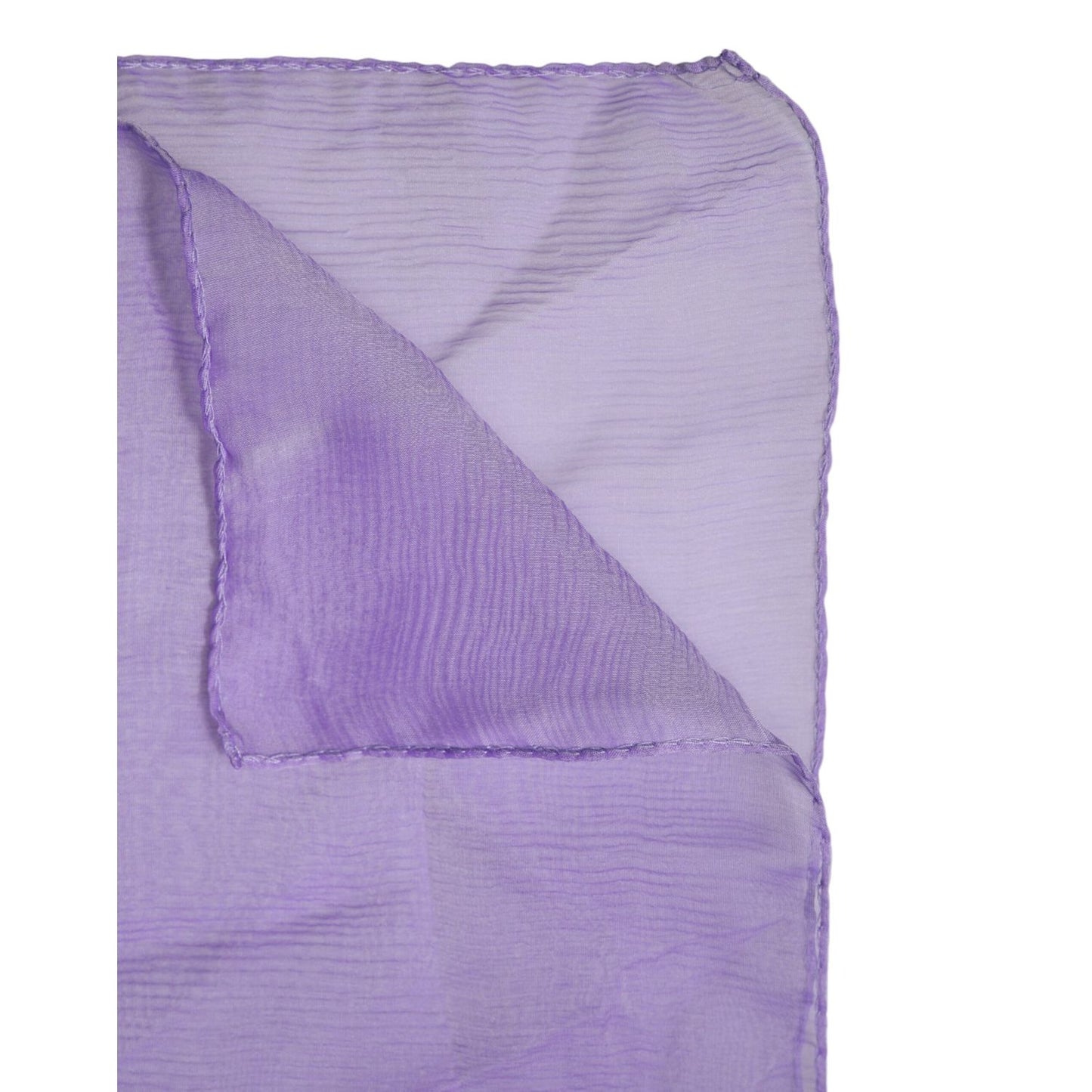 Dolce & Gabbana Purple Silk Rectangle Wrap Shawl Scarf
