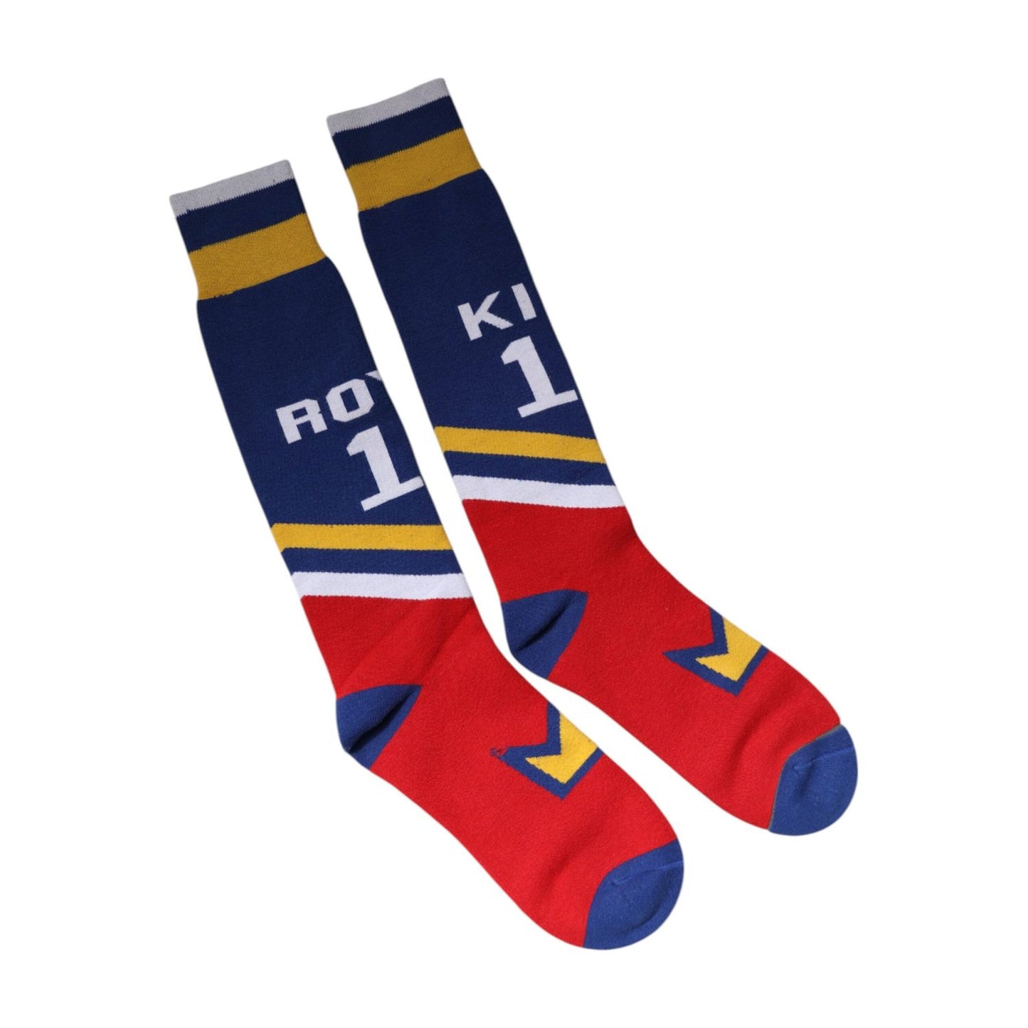 Dolce & Gabbana Multicolor Cotton Stretch Over Calf Socks Dolce & Gabbana