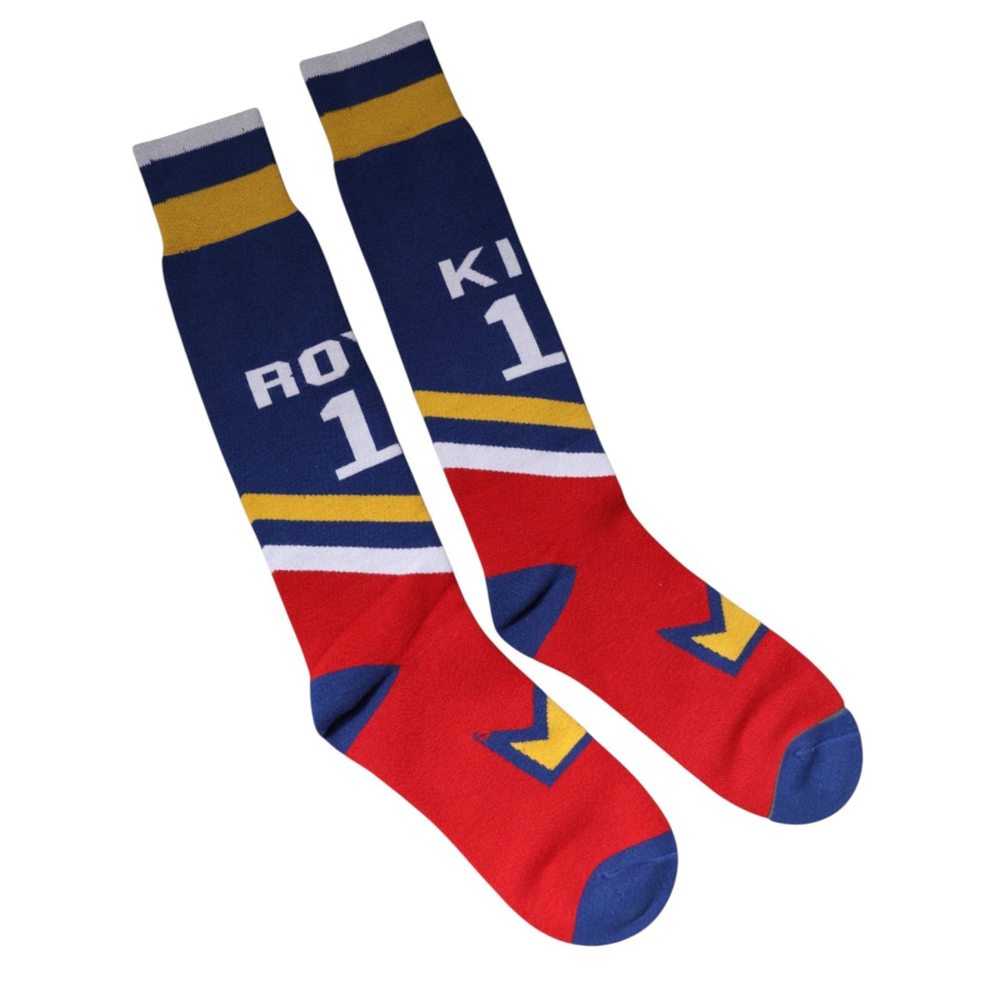 Dolce & Gabbana Multicolor Cotton Stretch Over Calf Socks Dolce & Gabbana