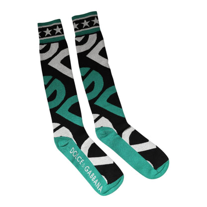 Dolce & Gabbana Multicolor Cotton Stretch Over Calf Socks Dolce & Gabbana