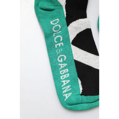 Dolce & Gabbana Multicolor Cotton Stretch Over Calf Socks Dolce & Gabbana