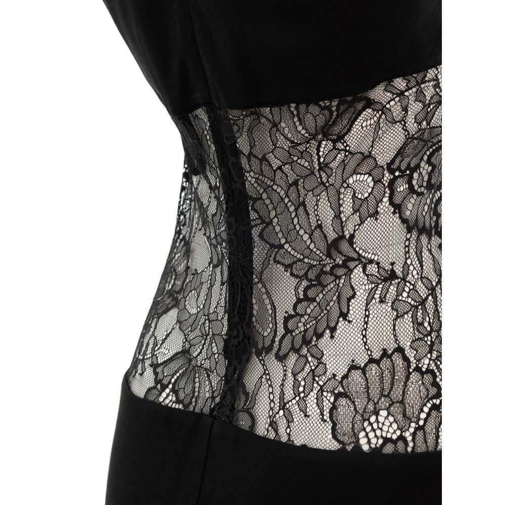 Retrofête Black Viscose Long RE-9292676-M