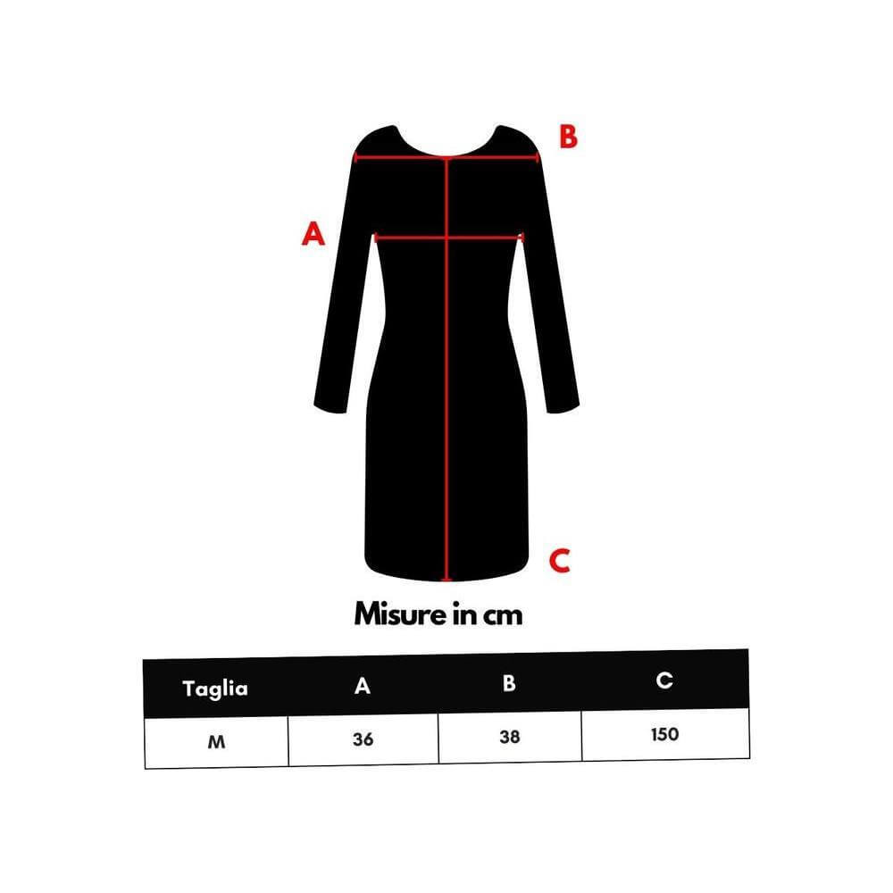 Retrofête Black Viscose Long RE-9292676-M