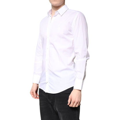 Dolce & Gabbana White MARTINI Cotton Men Formal Dress Shirt