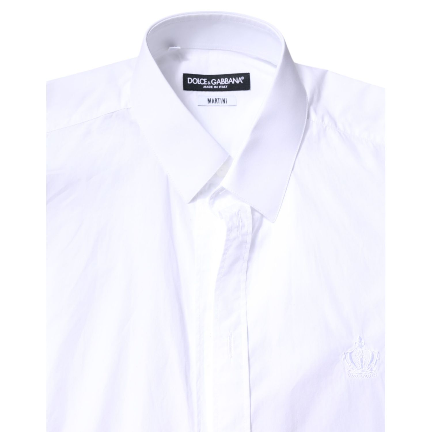 Dolce & Gabbana White MARTINI Cotton Men Formal Dress Shirt