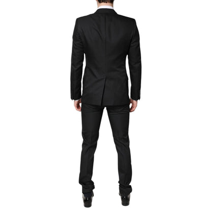 Dolce & Gabbana Black Single Breasted Formal 2 Piece Suit