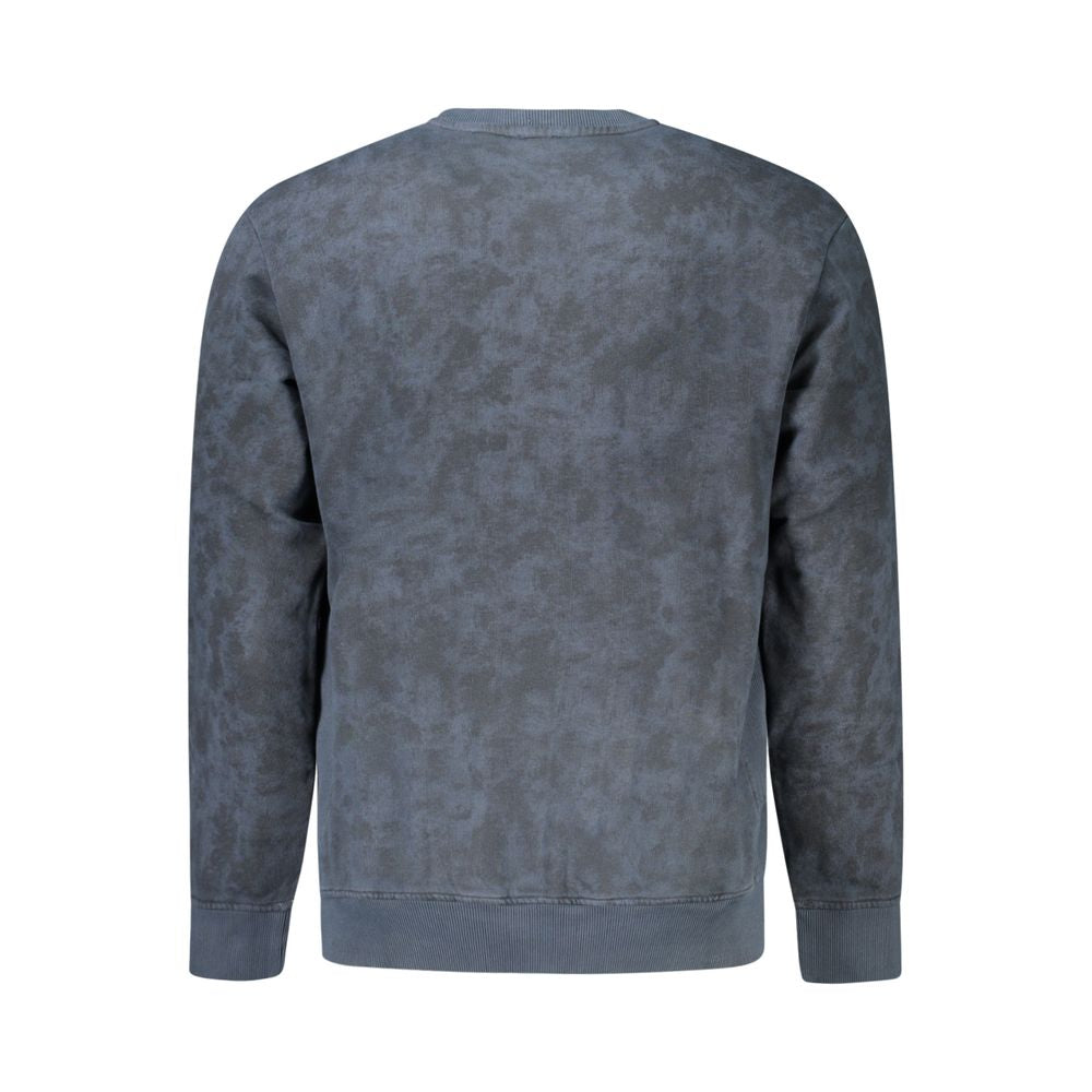 Alt Tag: Hugo Boss Blue Cotton Men Sweater with sophisticated embroidery and iconic logo, offering comfort and luxury for a modern wardrobe.