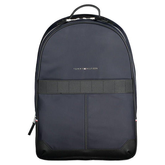 Tommy Hilfiger Blue Polyester Men Backpack TO-20402