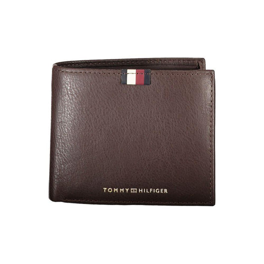 Tommy Hilfiger Brown Leather Men Wallet TO-25974