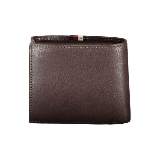 Tommy Hilfiger Brown Leather Men Wallet TO-25974