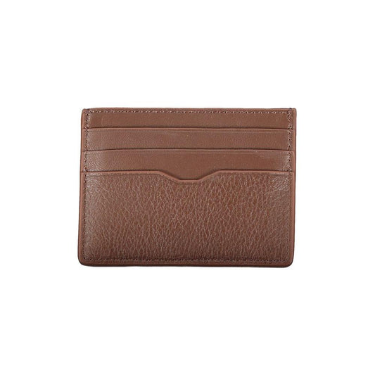 Tommy Hilfiger Sleek Leather Card Holder with Contrast Detailing TO-27168