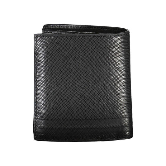 Tommy Hilfiger Black Leather Men Wallet TO-20421