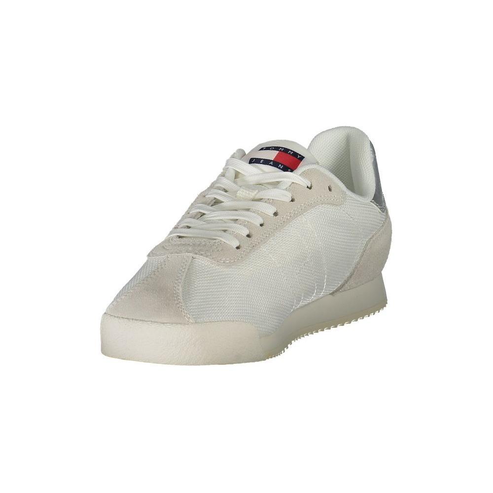 Tommy Hilfiger White Polyester Women Sneaker TO-36737-EU36/US6