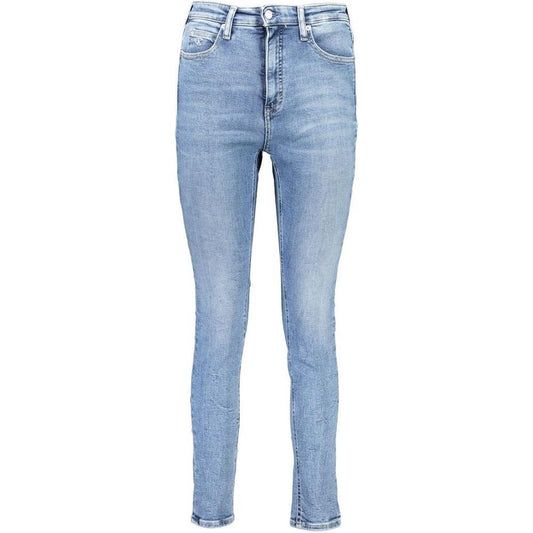 Calvin Klein Blue Cotton Women High Rise Skinny Jean CA-36920-W26 | L30