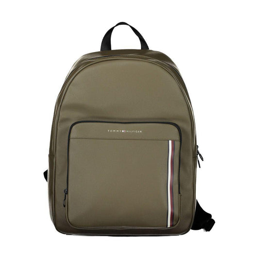 Tommy Hilfiger Green Polyethylene Men Backpack TO-26289