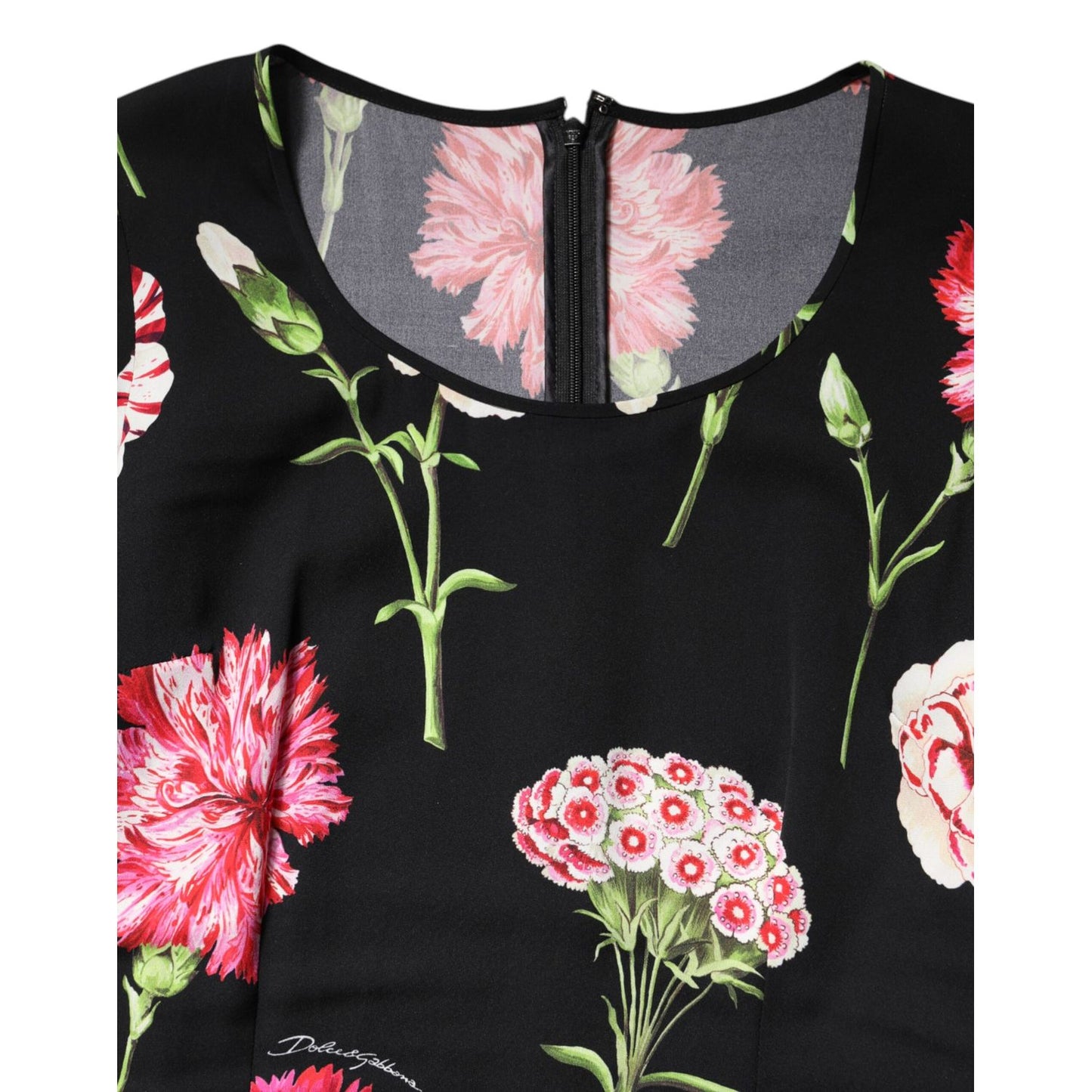 Dolce & Gabbana Black Floral Long Sleeve Women Blouse Top Dolce & Gabbana