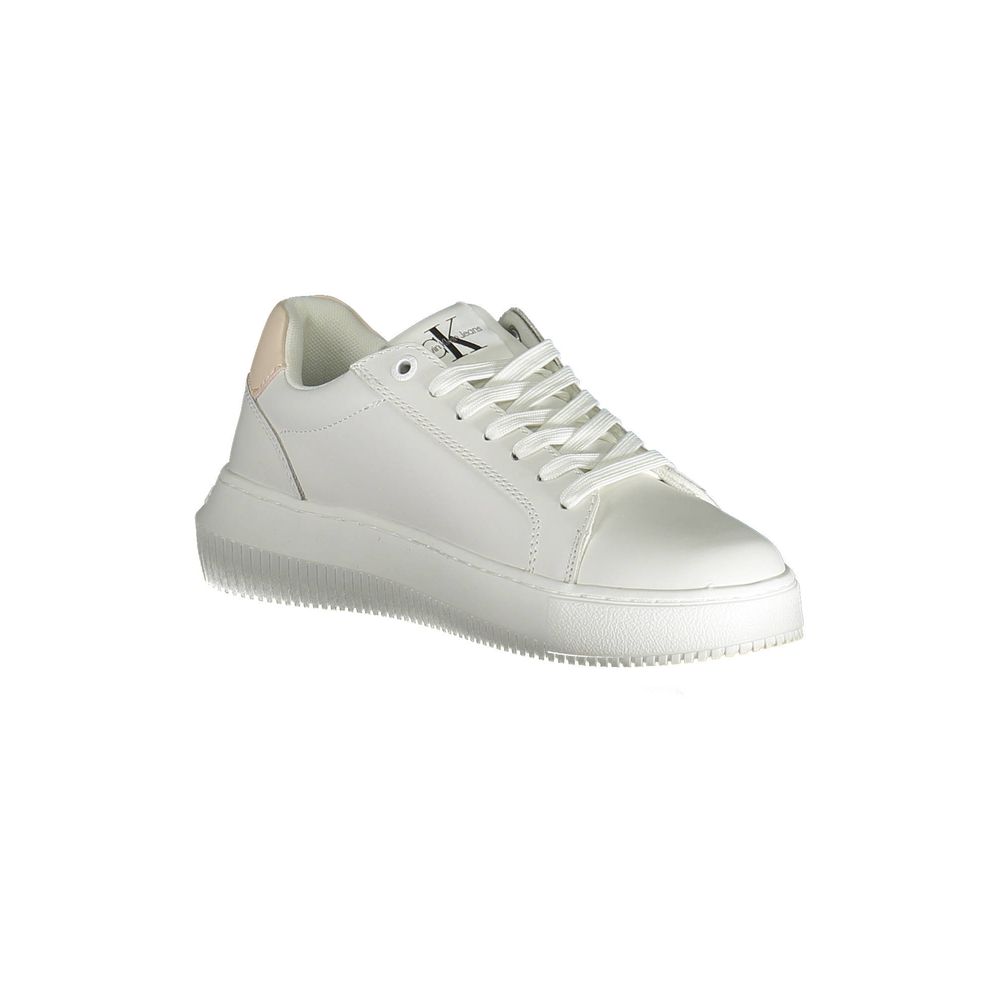 Calvin Klein White Polyester Sneaker